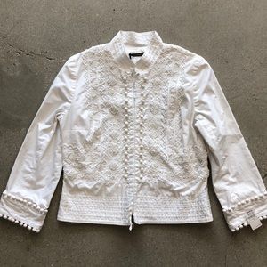 Easton Pearson White Embellished Jacket